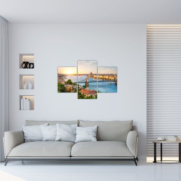 Slika grada Budimpešte s rijekom (90x60 cm)