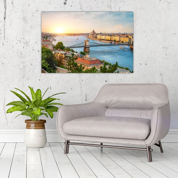 Slika grada Budimpešte s rijekom (90x60 cm)