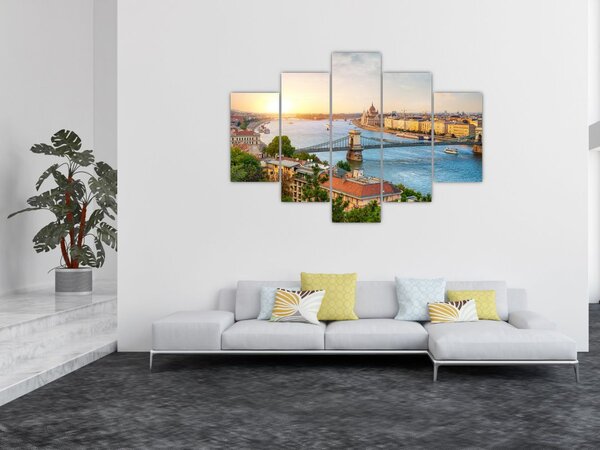 Slika grada Budimpešte s rijekom (150x105 cm)
