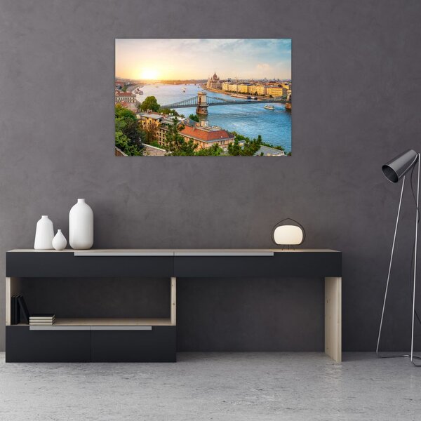 Slika grada Budimpešte s rijekom (90x60 cm)