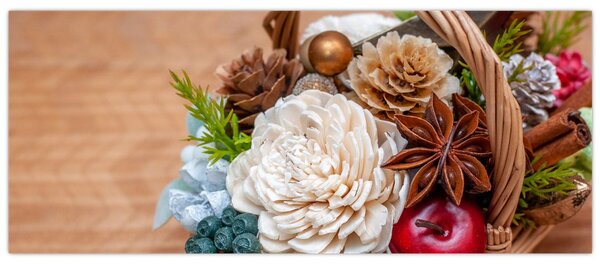 Slika pletene košare (120x50 cm)