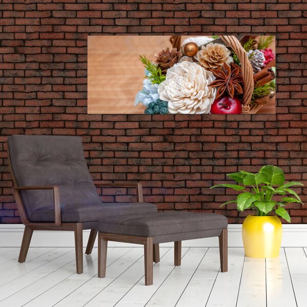 Slika pletene košare (120x50 cm)