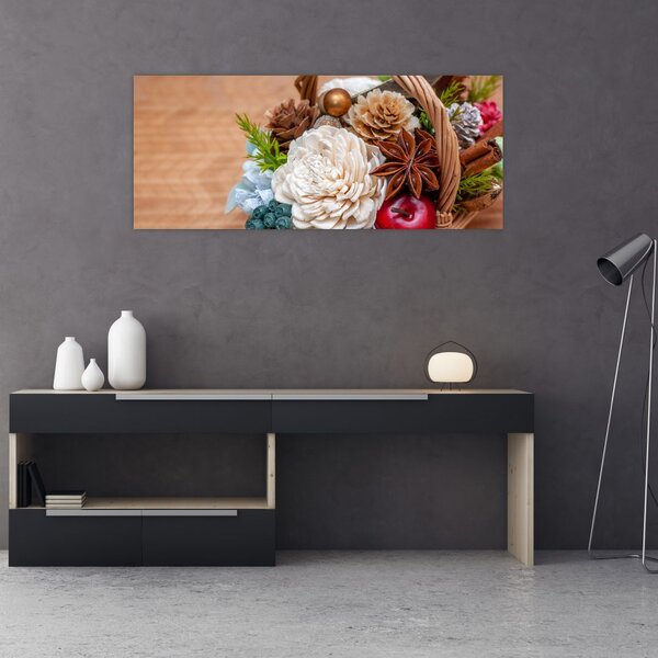 Slika pletene košare (120x50 cm)