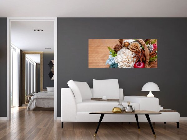 Slika pletene košare (120x50 cm)