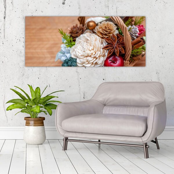 Slika pletene košare (120x50 cm)