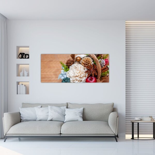 Slika pletene košare (120x50 cm)