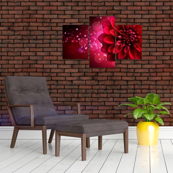 Slika crvenog cvijeta (90x60 cm)