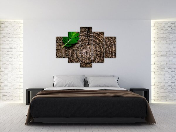 Slika lista na deblu drveta (150x105 cm)