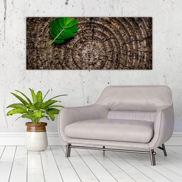 Slika lista na deblu drveta (120x50 cm)