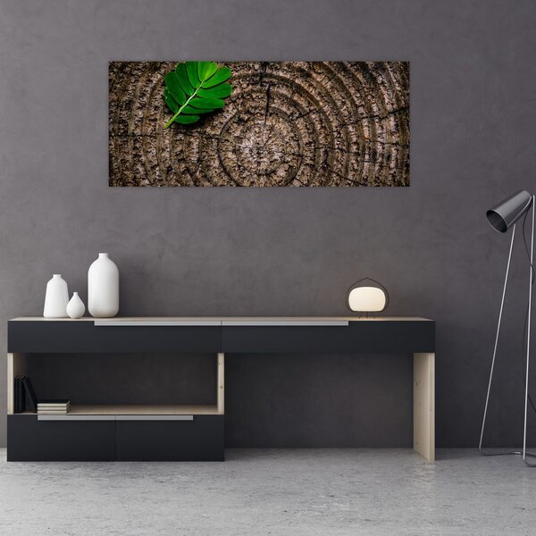 Slika lista na deblu drveta (120x50 cm)