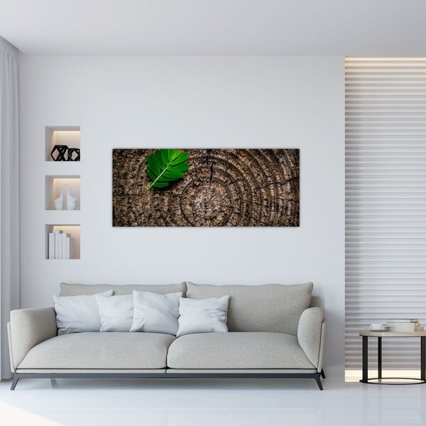 Slika lista na deblu drveta (120x50 cm)
