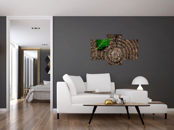 Slika lista na deblu drveta (90x60 cm)