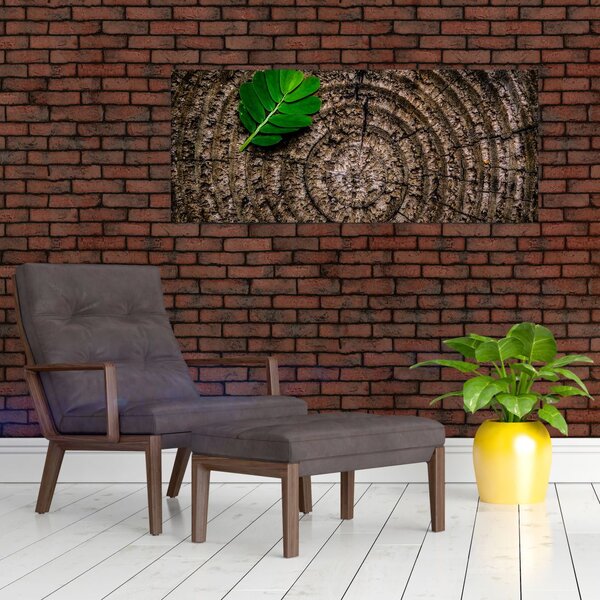 Slika lista na deblu drveta (120x50 cm)