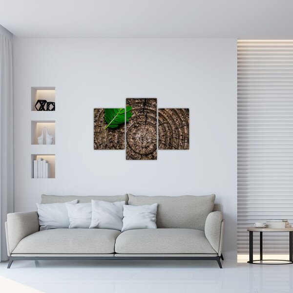 Slika lista na deblu drveta (90x60 cm)