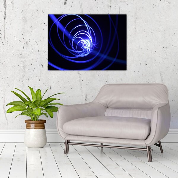 Slika plavih spirala (70x50 cm)