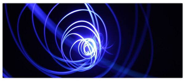 Slika plavih spirala (120x50 cm)
