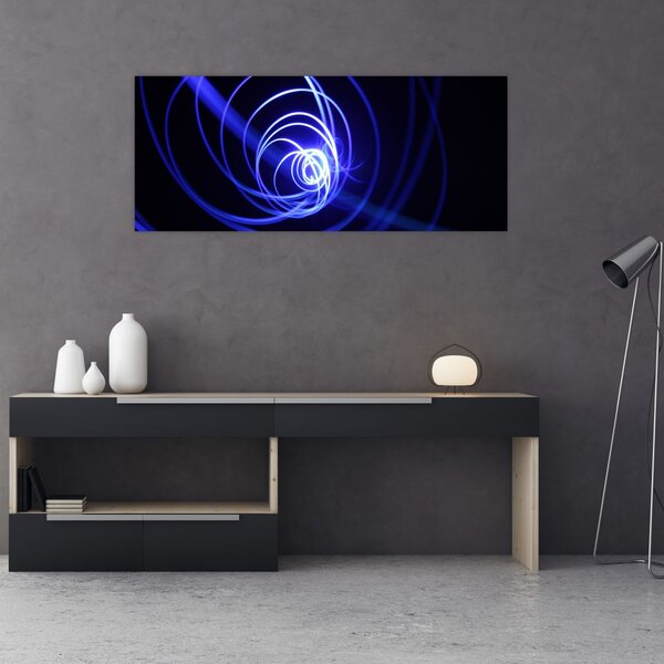 Slika plavih spirala (120x50 cm)