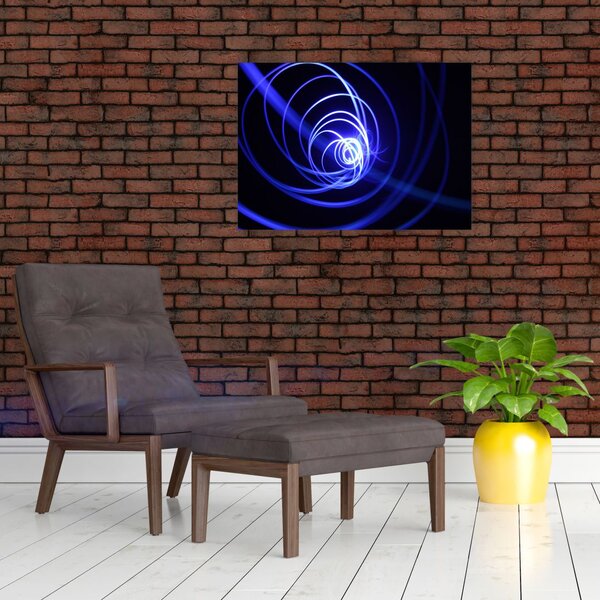 Slika plavih spirala (70x50 cm)