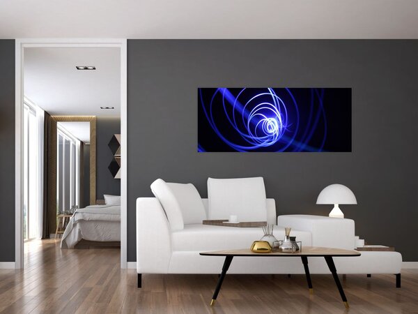 Slika plavih spirala (120x50 cm)