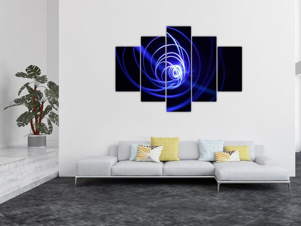 Slika plavih spirala (150x105 cm)