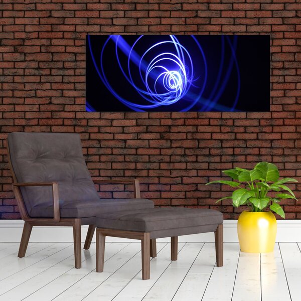 Slika plavih spirala (120x50 cm)