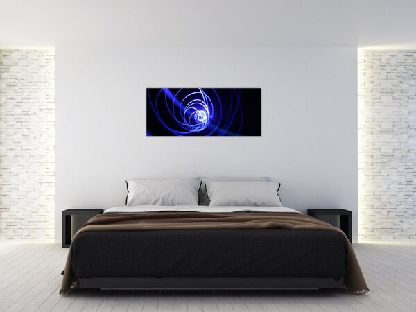 Slika plavih spirala (120x50 cm)