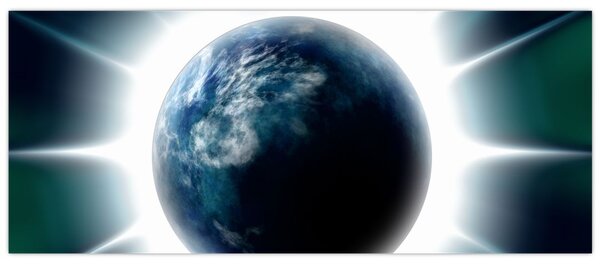 Slika osvijetlenog planeta (120x50 cm)