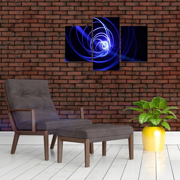 Slika plavih spirala (90x60 cm)