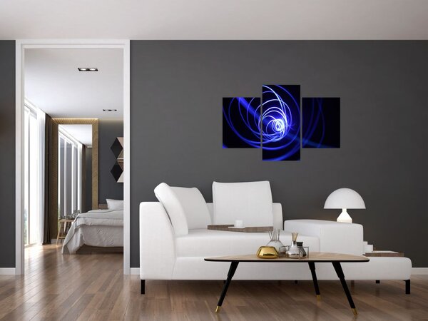 Slika plavih spirala (90x60 cm)