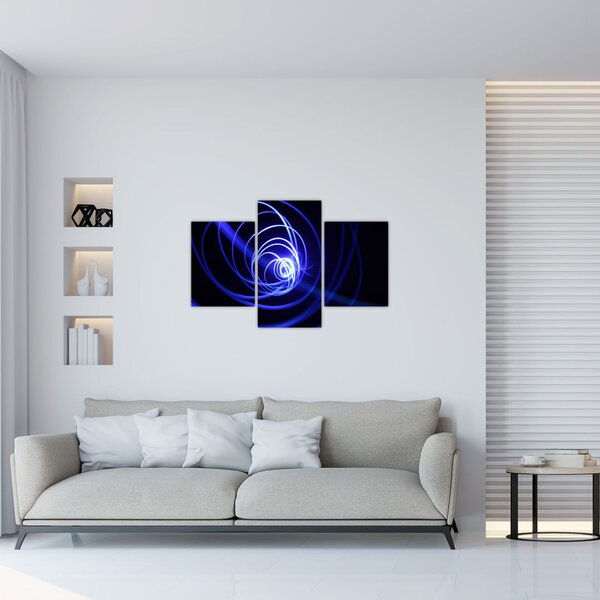 Slika plavih spirala (90x60 cm)