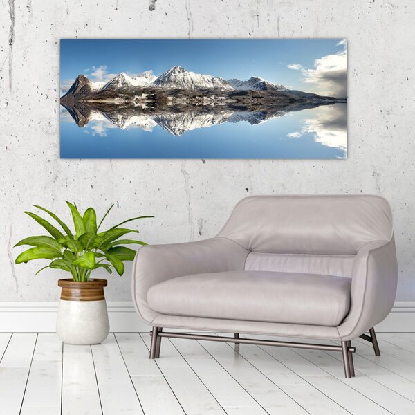 Slika planina i njihov odraz (120x50 cm)