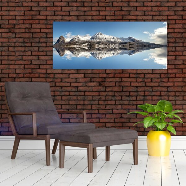 Slika planina i njihov odraz (120x50 cm)