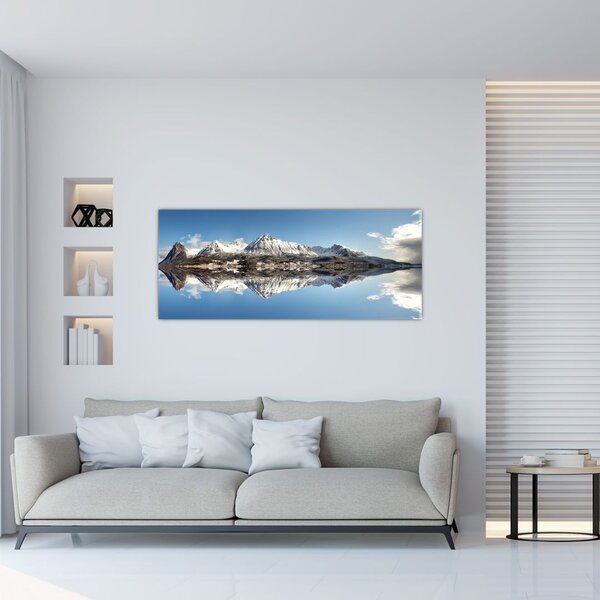Slika planina i njihov odraz (120x50 cm)
