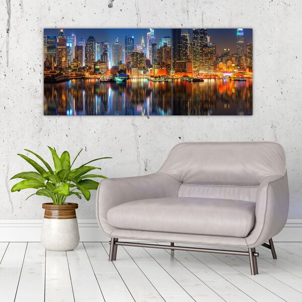 Slika Manhattana noću (120x50 cm)