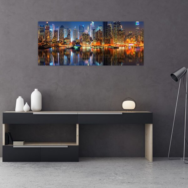 Slika Manhattana noću (120x50 cm)