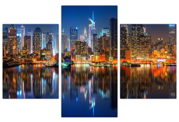 Slika Manhattana noću (90x60 cm)