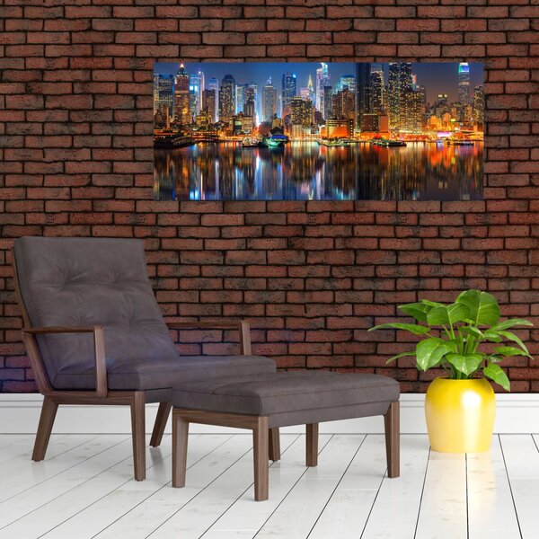Slika Manhattana noću (120x50 cm)