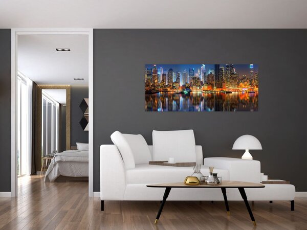 Slika Manhattana noću (120x50 cm)
