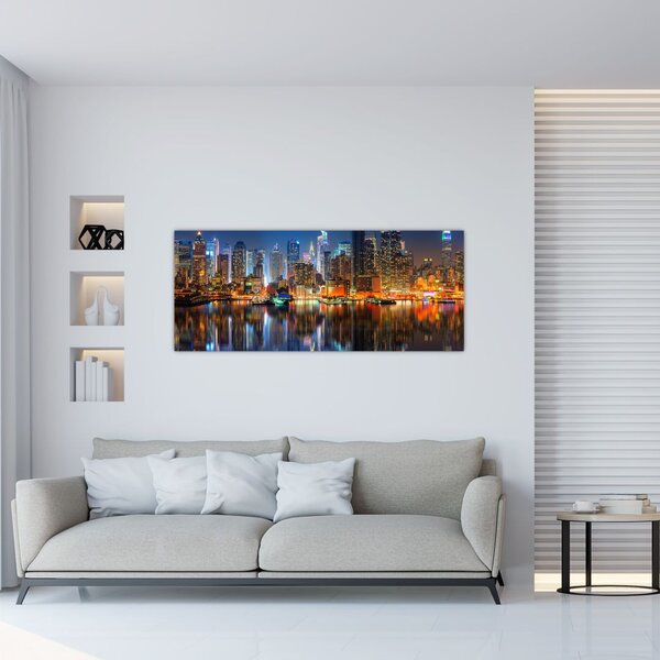 Slika Manhattana noću (120x50 cm)