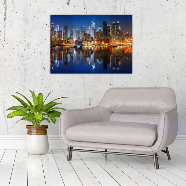 Slika Manhattana noću (70x50 cm)