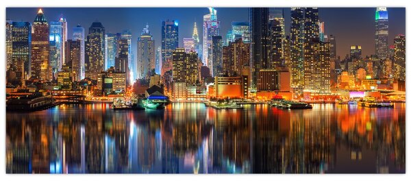 Slika Manhattana noću (120x50 cm)