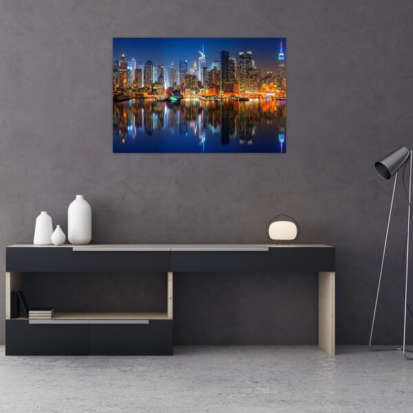 Slika Manhattana noću (90x60 cm)