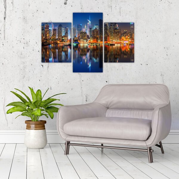 Slika Manhattana noću (90x60 cm)