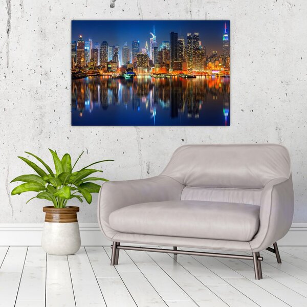Slika Manhattana noću (90x60 cm)