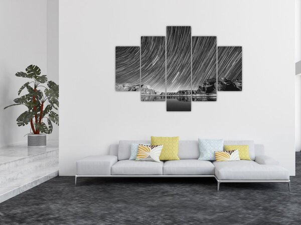 Crno-bijela slika zvjezdanog neba (150x105 cm)
