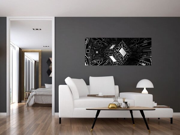 Slika apstraktne kocke (120x50 cm)