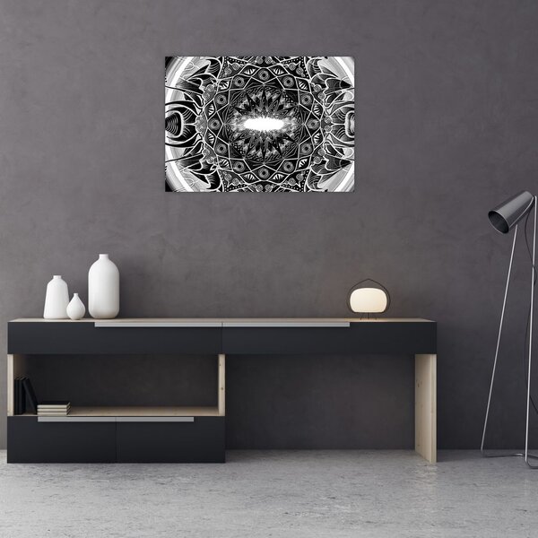 Slika crno-bijelih ornamenata (70x50 cm)
