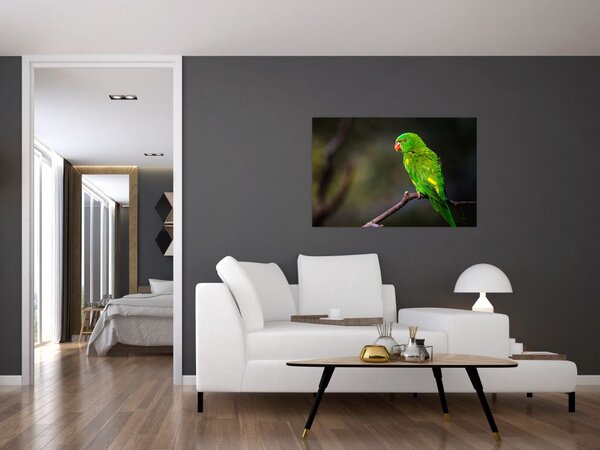 Slika papige na grani (90x60 cm)