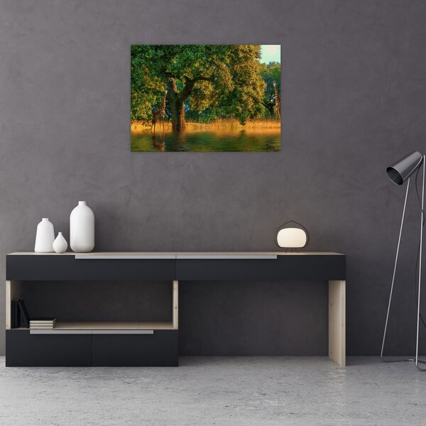 Slika žirafe u divljini (70x50 cm)