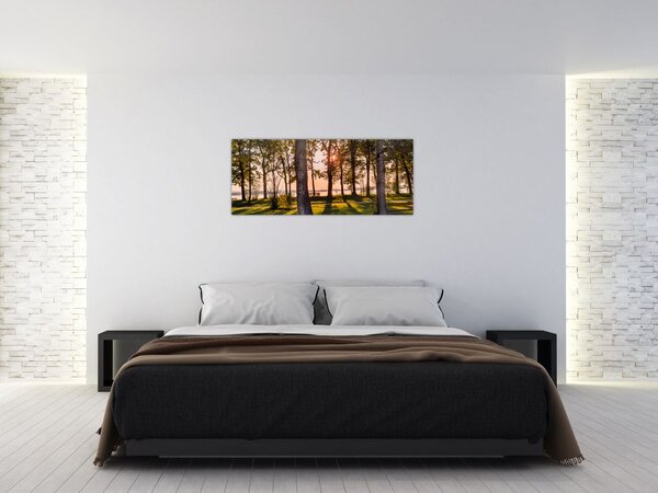 Slika drveća uz jezero (120x50 cm)